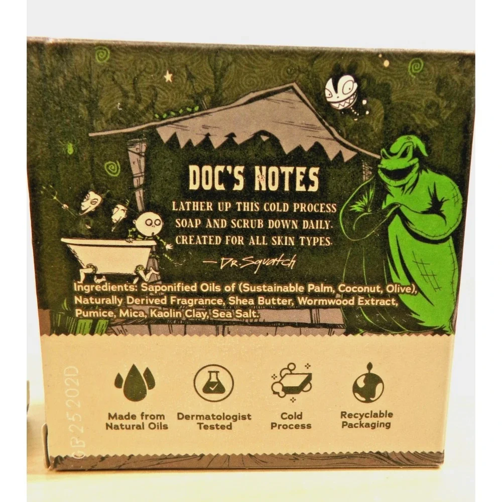 Dr Squatch Men's Natural Soap Oogie Boogie's Brew 5oz Bar Limited Edition 2 Bars